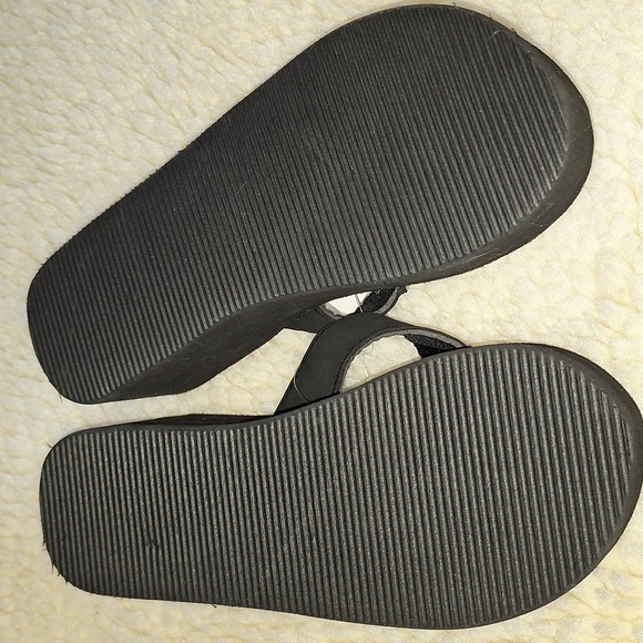 👣SUNVILLE Wedge Canvas Leopard Print Thong Sandals Sale - Picture 8 of 9